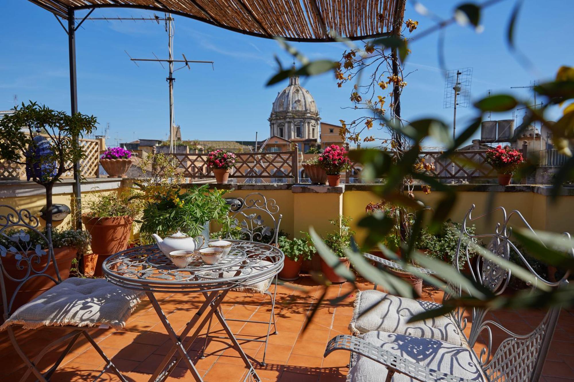 Trasteverehome - Attic Terrace Center Of Rome Baroque Exterior foto